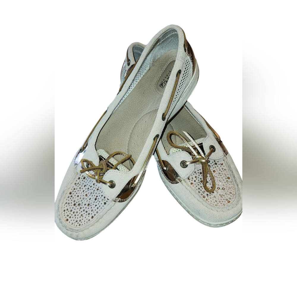 Pink Bling Starfish Sperry Boat Shoes